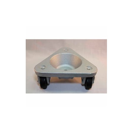 Bond Casters & Wheels Bond Cast Iron Triangular Cup Dolly 2127  Hard Tread Rubber Wheels  375 Lb Capacity 2127 DOLLY/HT
